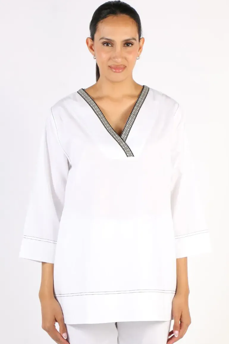 Bagruu Jenna Top In White