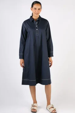 Bagruu Mada Dress In Navy