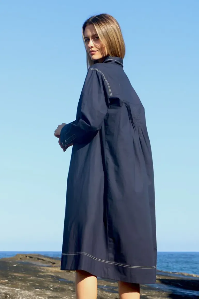 Bagruu Mada Dress In Navy
