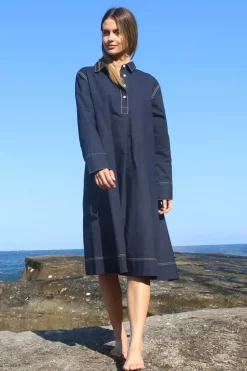 Bagruu Mada Dress In Navy