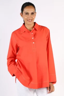 Bagruu Mada Shirt In Poppy