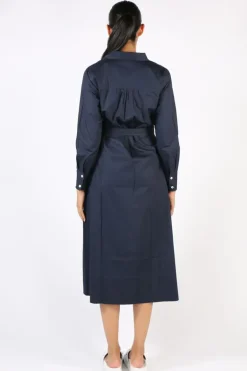 Bagruu Mala Dress In Navy