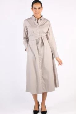 Bagruu Mala Dress In Stone