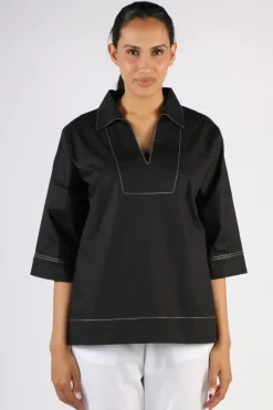 Bagruu Minna Top In Black