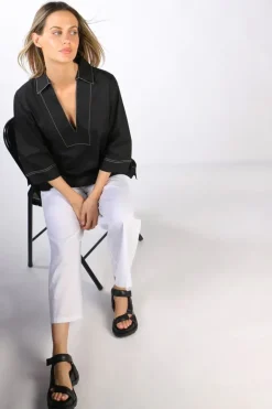 Bagruu Minna Top In Black