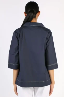Bagruu Minna Top In Navy