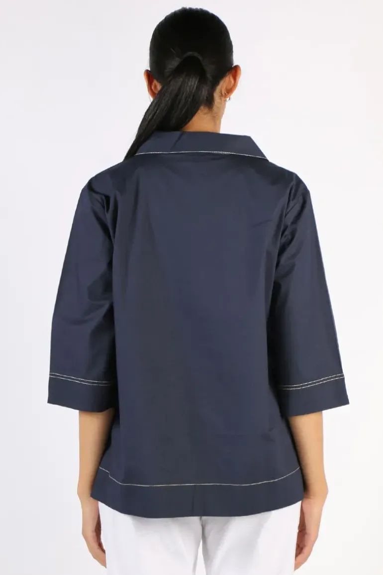 Bagruu Minna Top In Navy