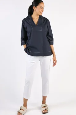 Bagruu Minna Top In Navy