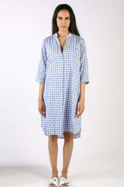 Bagruu Olive Print Dress In Ensign