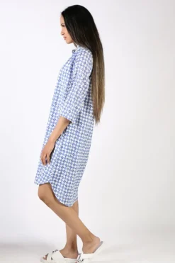 Bagruu Olive Print Dress In Ensign