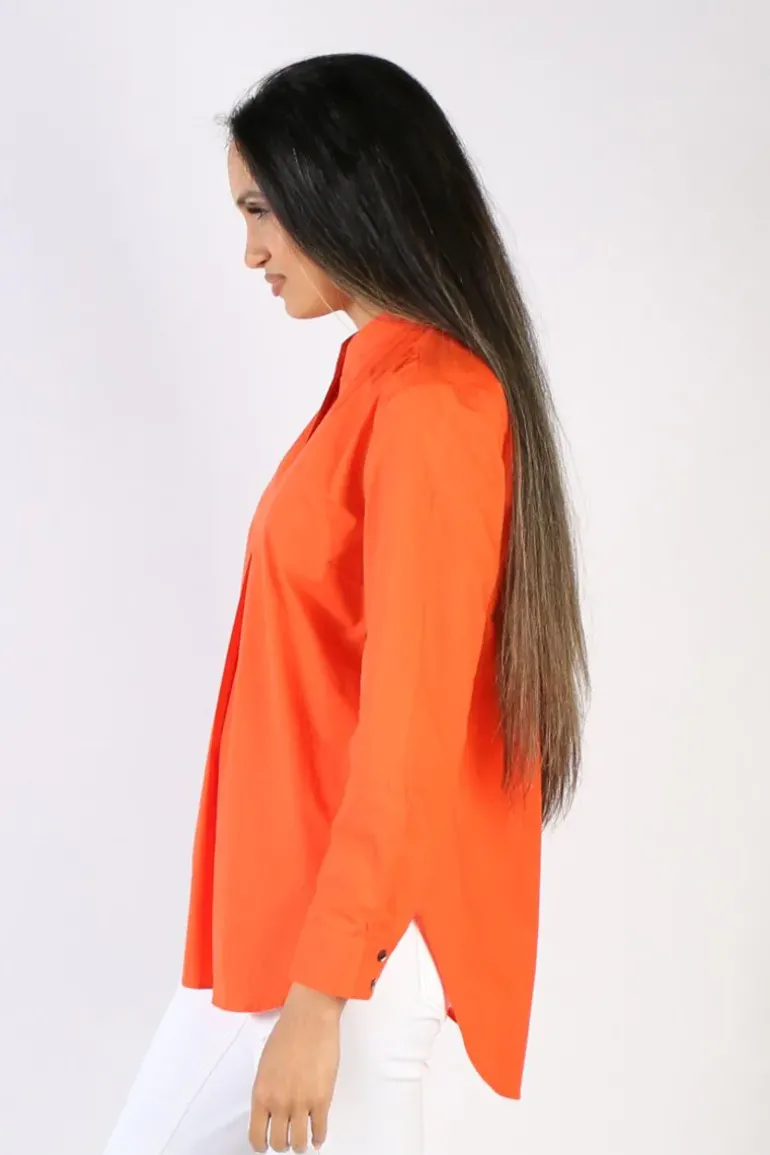 Bagruu Olive Shirt In Orange