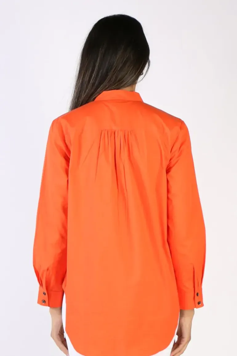 Bagruu Olive Shirt In Orange