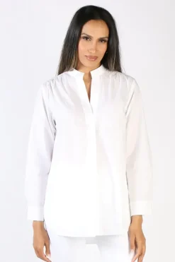 Bagruu Olive Shirt In White