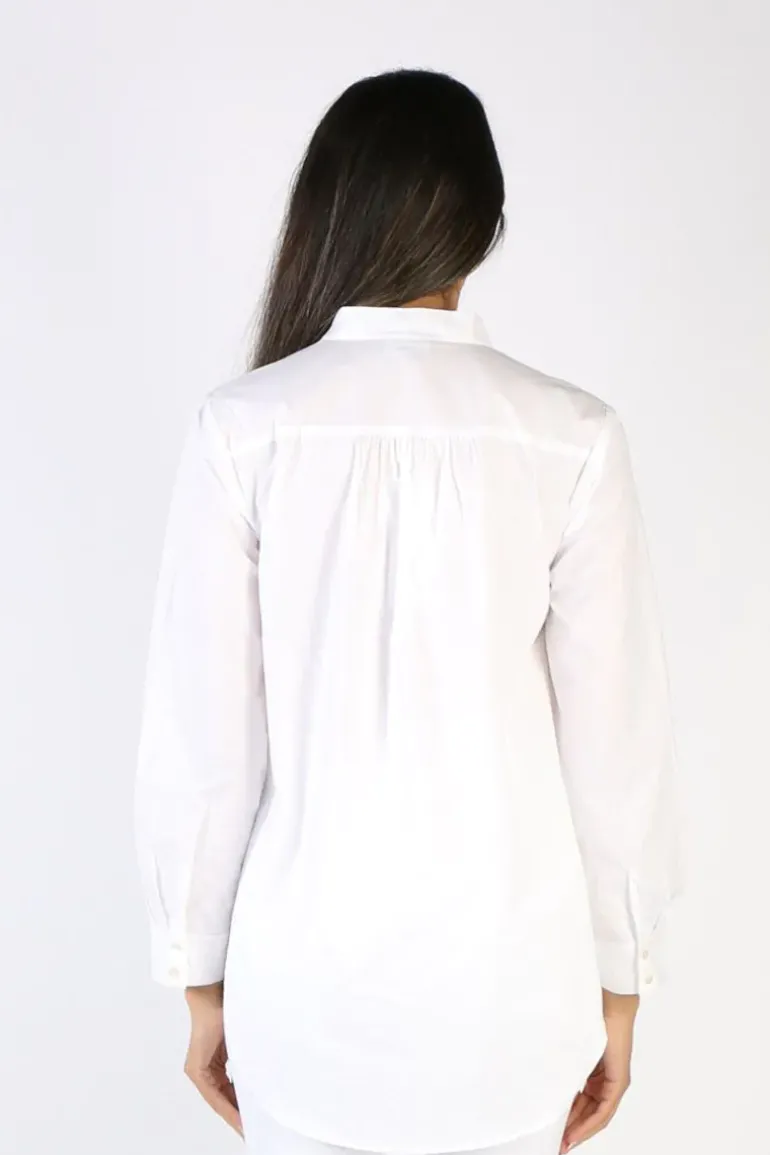 Bagruu Olive Shirt In White