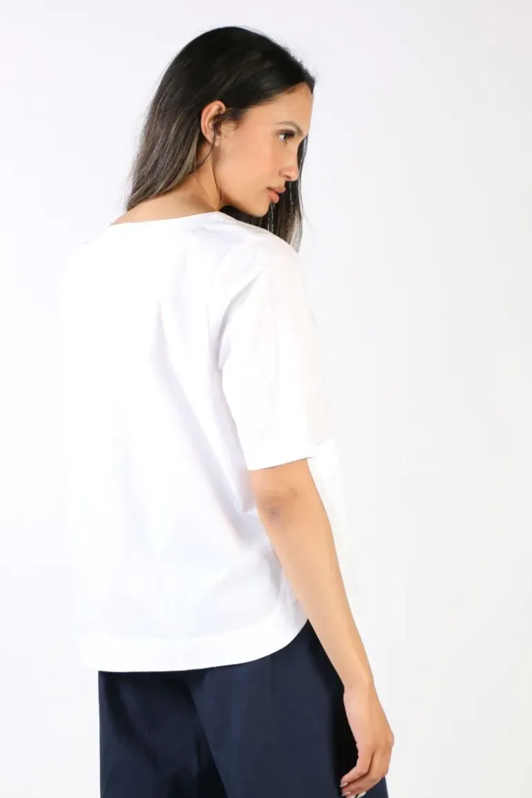 Bagruu Pati Top In White