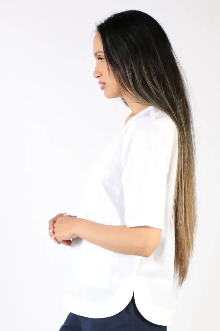 Bagruu Pati Top In White