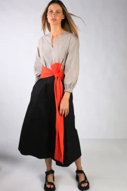 Bagruu Perri Color Block Dress In Black