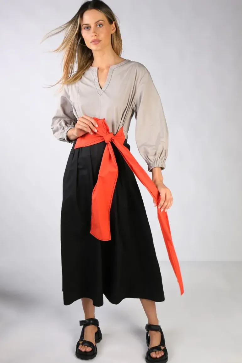 Bagruu Perri Color Block Dress In Black