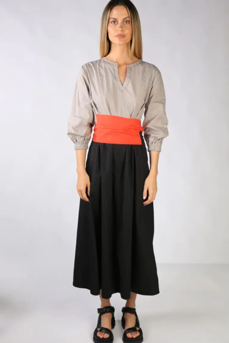 Bagruu Perri Color Block Dress In Black