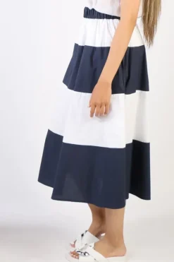 Bagruu Rani Skirt In Navy
