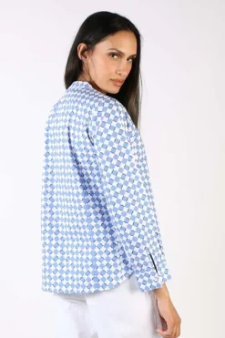 Bagruu Rathore Print Shirt In Ensign