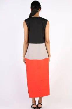 Bagruu Sanna Colour Block Dress In Multi