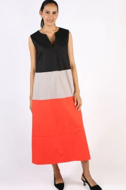 Bagruu Sanna Colour Block Dress In Multi
