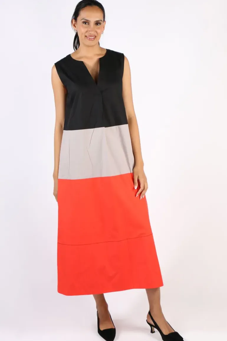 Bagruu Sanna Colour Block Dress In Multi