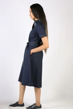 Bagruu Sara Dress In Navy