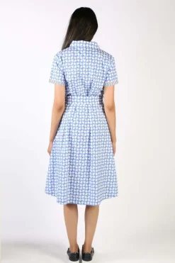 Bagruu Sara Print Dress In Ensign