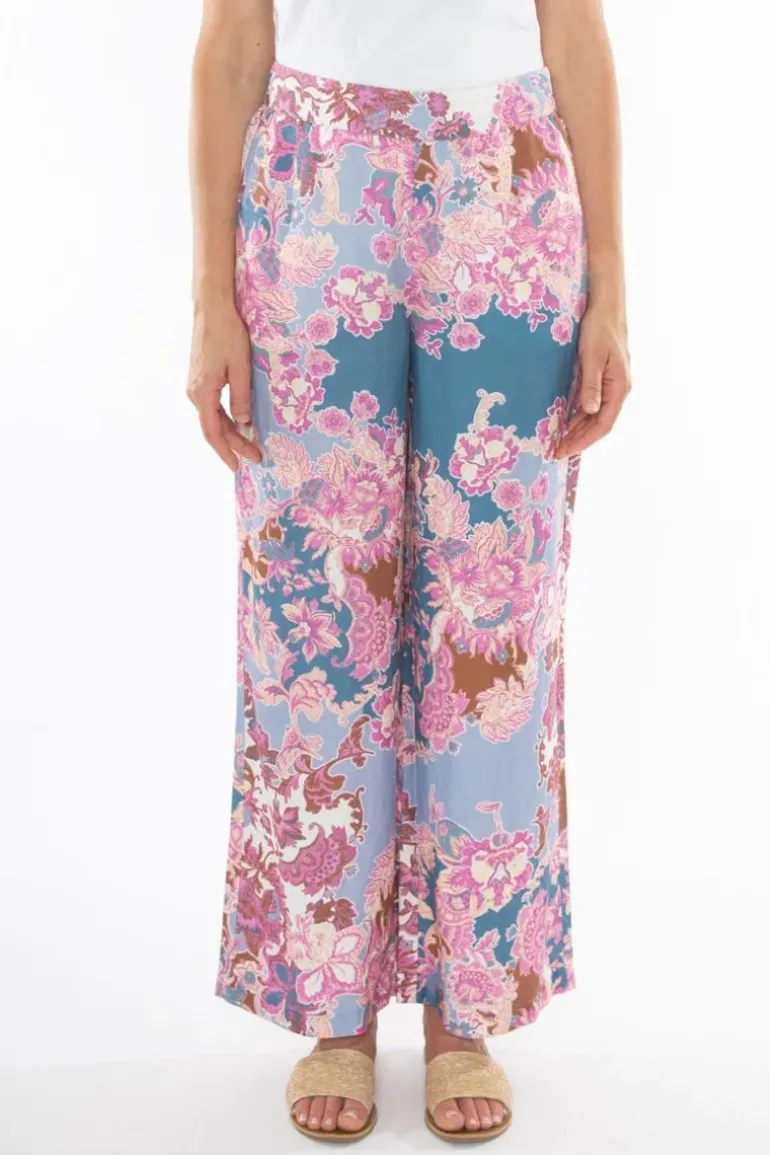Baroque Print Palazzo Pant In Multi By Jump