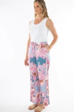 Baroque Print Palazzo Pant In Multi By Jump