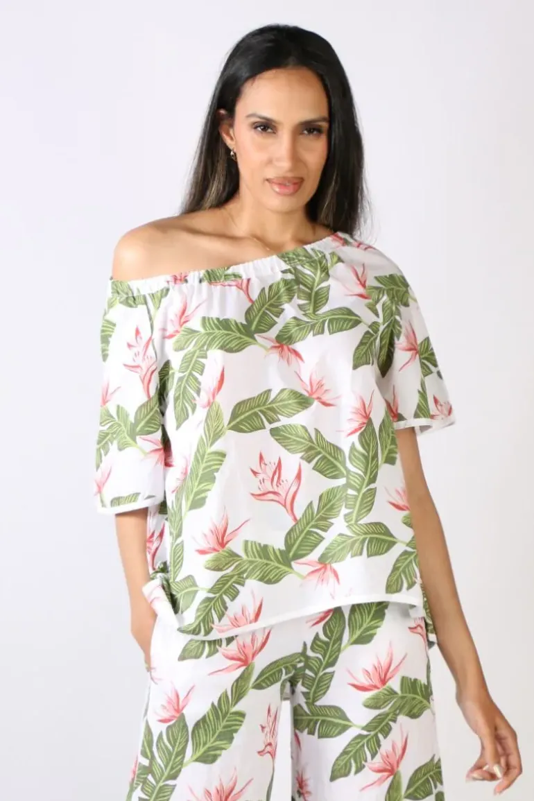 Blueberry Elastic Top In Palm