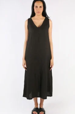 Blueberry Maxi Dress In Black