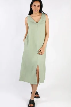 Blueberry Maxi Dress In Sage