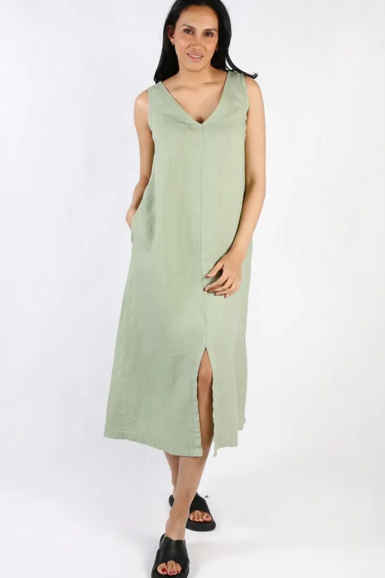 Blueberry Maxi Dress In Sage
