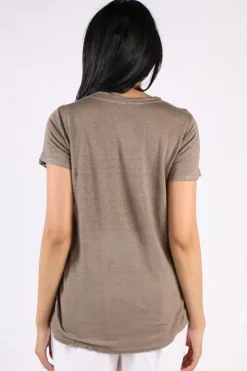 Blueberry Tee Top In Fango