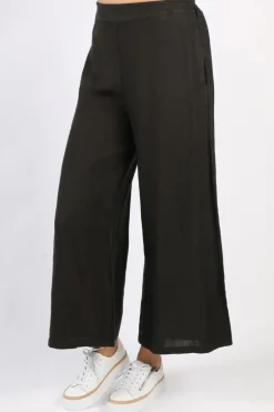 Blueberry Wide Leg Palazzo In Black