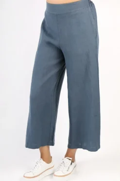 Blueberry Wide Leg Palazzo In Navy