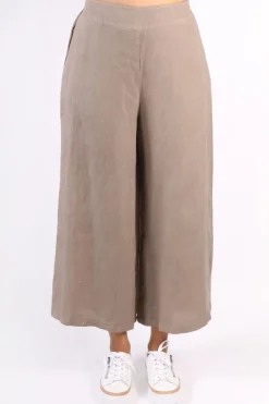 Blueberry Wide Leg Palazzo In Fango