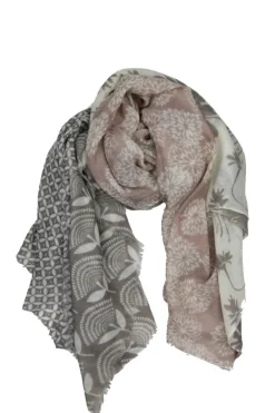 Bohemia Cherry Blossom Wool Scarf In Pink