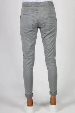 Bohemia Soft Button Jogger In Grey