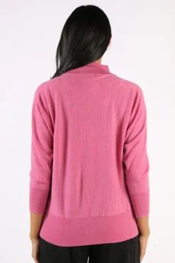 Bridge And Lord Dolman Sleeve Jumper In Rose