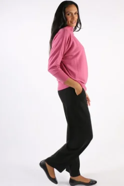 Bridge And Lord Dolman Sleeve Jumper In Rose