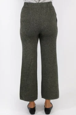 C & Co Classic Palazzo Pant In Moss