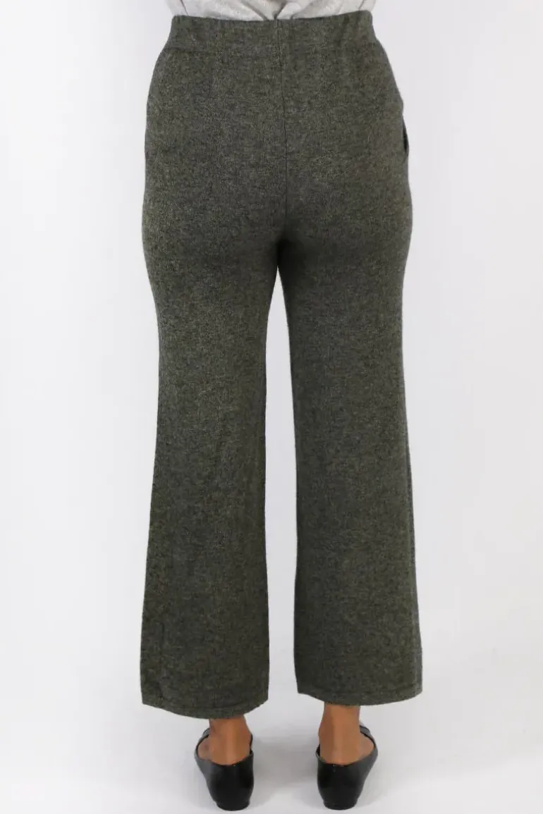 C & Co Classic Palazzo Pant In Moss