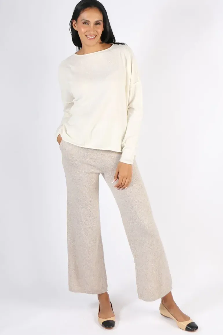 C & Co Roll Edge Jumper In Snow