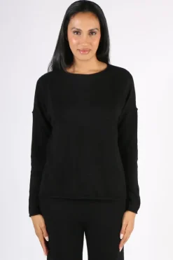 C & Co Roll Edge Jumper In Black