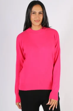 C & Co Vintage Jumper In Hot Pink