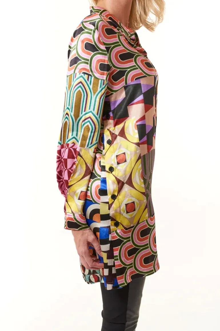 Cap Julluca Longline Laila Tunic In Print